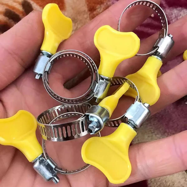 Stainless steel throat hoop clamp liquefied gas pipe wrench fastening gas pipe hoop pipe clamp fixing clamp pipe clamp
