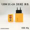 120w fast charging charging head multi-port mobile phone charging dual type-c + dual usb fast charging charging wholesale us regulations