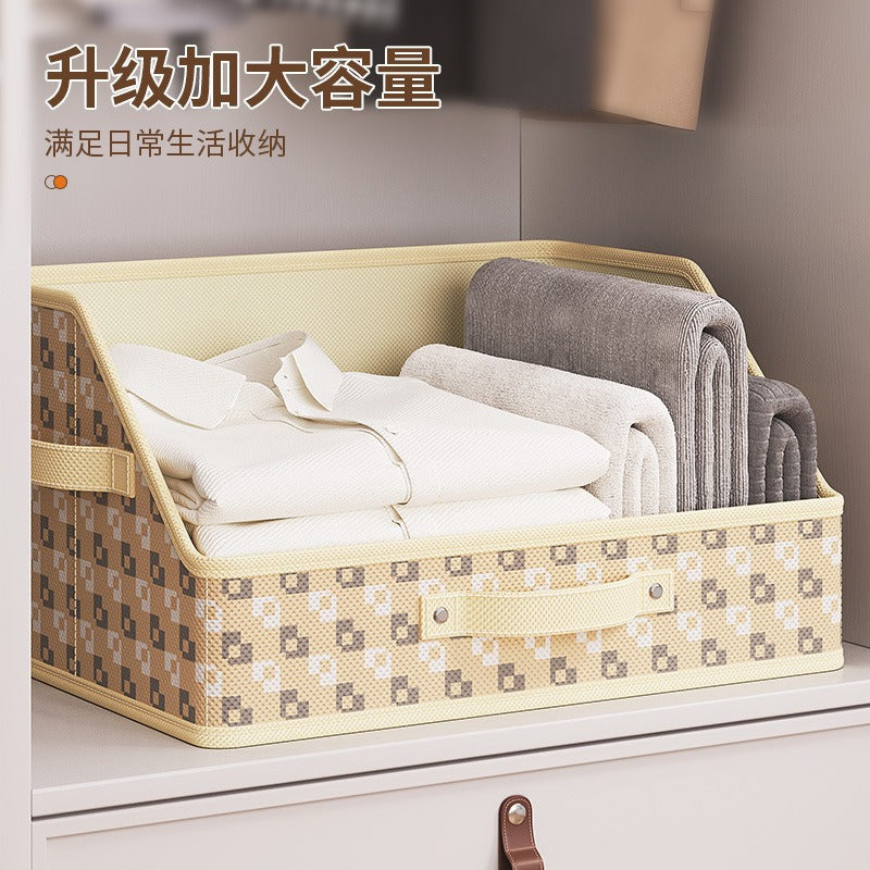 Household storage basket Desktop sundries Children's toys Snacks storage box Plaid pixel drawer dormitory finishing basket