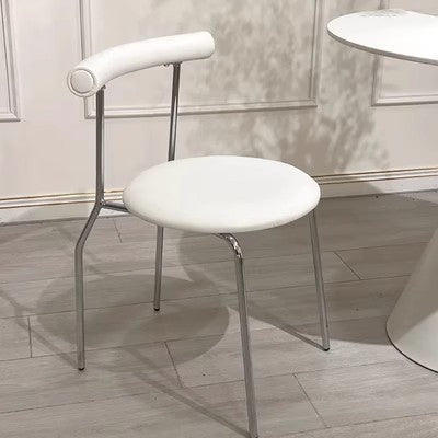 Luxury modern minimalist small apartment home oval dining table french cream style sintered stone dining table and chair set