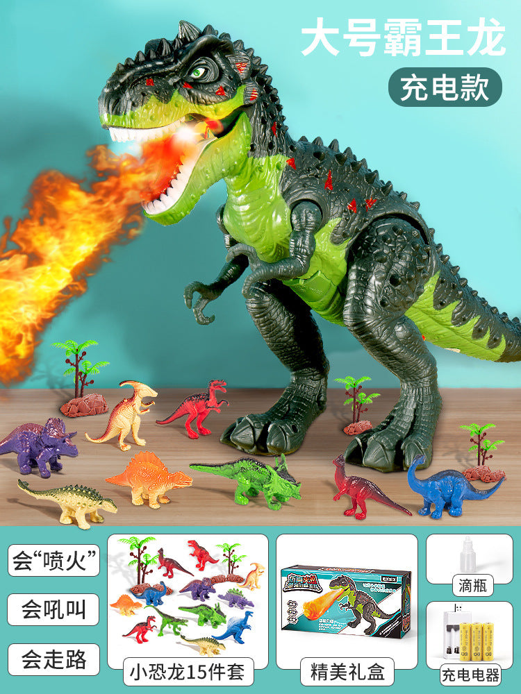 Kids' remote control tyrannosaurus rex electric dinosaur - extra large realistic model - walks, sprays, and lays eggs - perfect birthday gift for boys