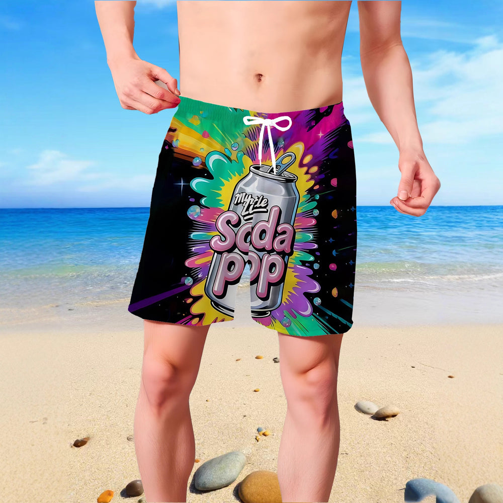 Boys' beach shorts and swim trunks for older kids, perfect for casual summer fun.