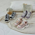 new autumn/winter kids' shoes: rotating buckle sneakers, boys' casual dad shoes, girls' outdoor shoes