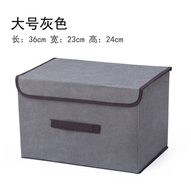 Fabric Flip Storage Box Student Dormitory Folding Clothes Toys Underwear Bras Socks Box Finishing Box