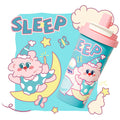 High-style, affordable luxury coffee thermos. large capacity water bottle made with 316l stainless steel, perfect for home use. features a thickened, cartoon-themed straw