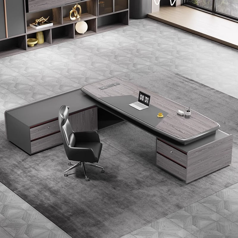 Boss desk office desk casual modern president manager desk supervisor table and chair combination light luxury executive desk office furniture