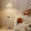 Scandinavianaccessible luxury cream style floor lamp living room sofa storage ornament bedroom bedside table all-in-one vertical lamp pull cord