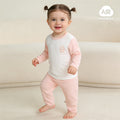 Baby two-piece pajama set - summer long sleeve air conditioning suit - lightweight summer loungewear for babies