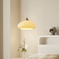 Used retro pumpkin pendant light - solid wood single head small chandelier - hotel, b&b, bedside, bar ambiance decoration