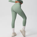 new arrivalhigh waist hip lifting tight yoga pants nude quick-drying flap pocket pants outdoor running fitness sports pants
