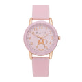 New arrival: cross-border kids' rabbit-themed silicone quartz watch - fresh, minimalist, and stylish. wholesale direct from the manufacturer