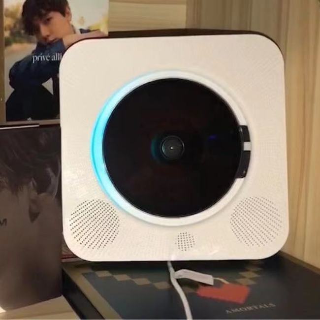 Portable cd player rechargeable ins gift english bluetooth music disc album cd player