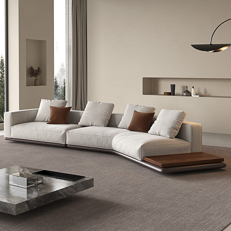 Italian normcore horizon genuine leather sofa casual modern house living room special shaped corner large flat sofa combination