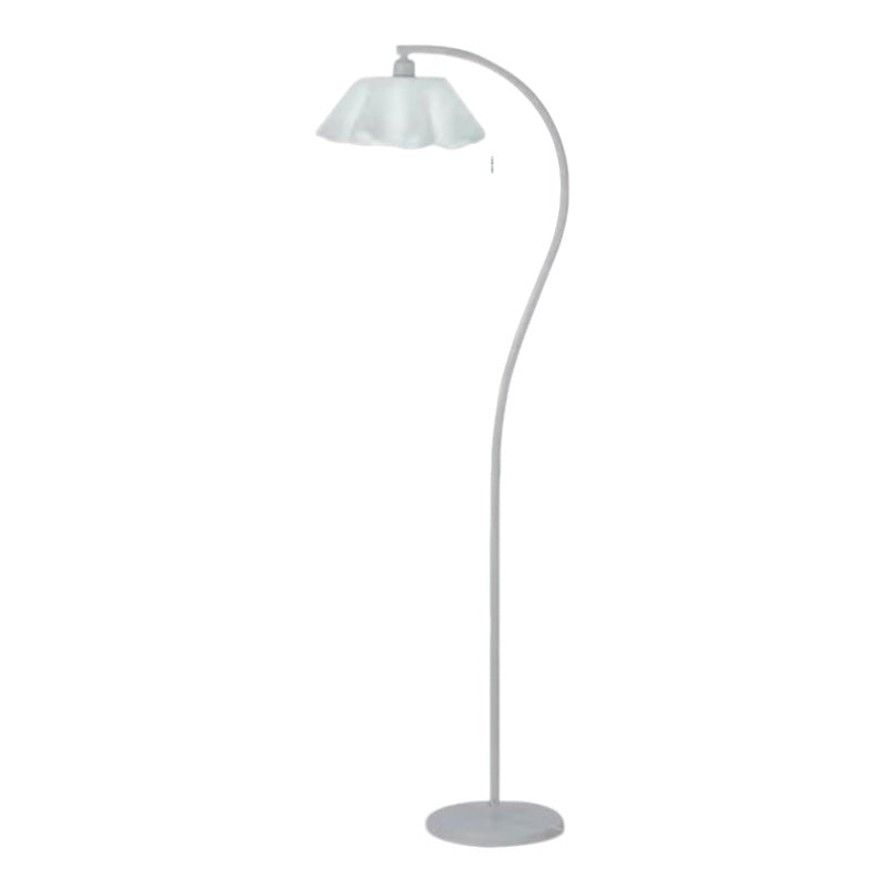 Floor lamp vintage french retro cream living room bedroom bedside vertical table lamp japanese pleated atmosphere lamp