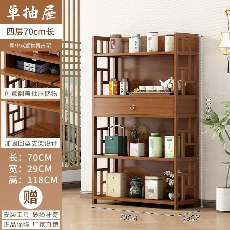 Tea rack, tea cabinet, storage rack, bogu rack, small tea set rack, storage cabinet, tea display cabinet, tea room duobao pavilion