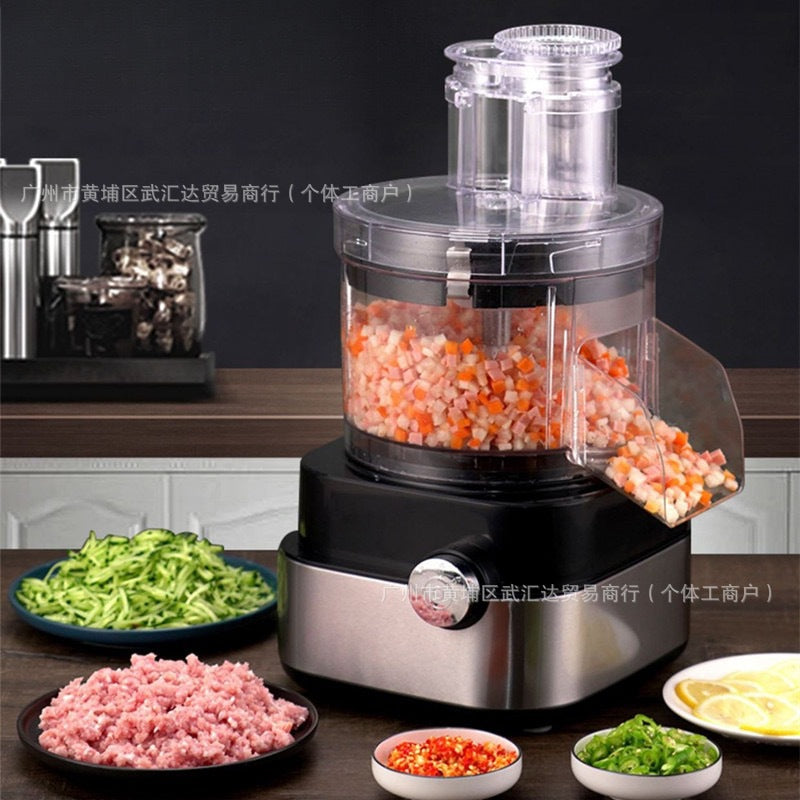 Multifunctional commercial fruit and vegetable dicing, dicing, potato shredding, slicing, multifunctional vegetable cutting machine, meat mincing