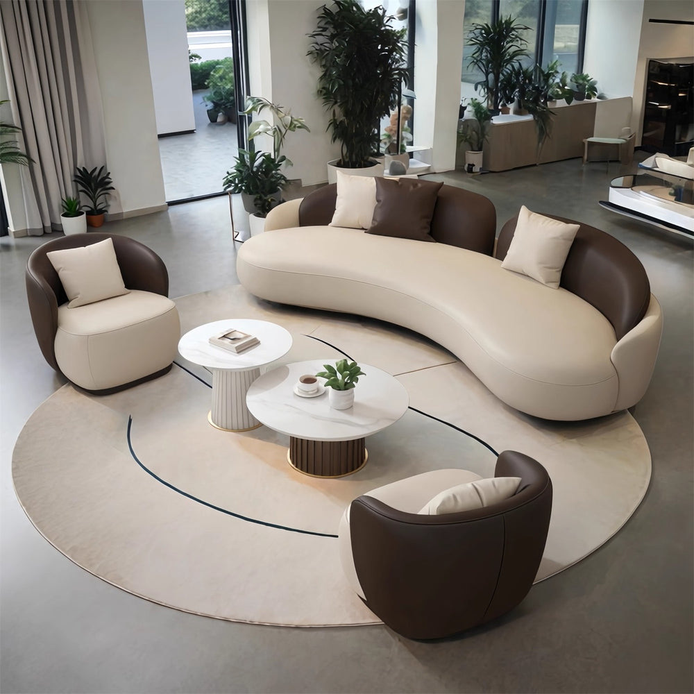 Luxury-style hotel lobby office lounge area reception sofa beauty salon hallway meeting reception curved sofa