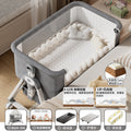Basic model - grey - upgraded coconut coir mattress combo three [converts to rocking chair - six adjustment levels - foldable]