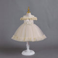 Export small children's tulle kids dress petals princess dress baby girl one year old dressbaby dress