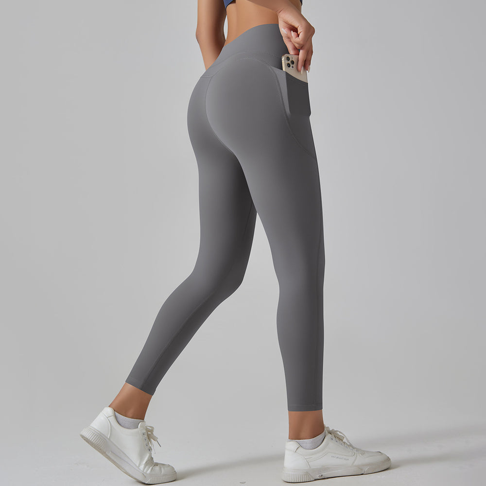 High-strength, barely-there feel, tight-fitting pocket yoga pants. seamless, high-waisted, butt-lifting, tummy-control workout leggings. high-stretch, breathable fitness pants