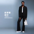 Waffle knit slim fit stand collar sports jacket women's casual loose fashion patchwork cardigan jacket autumn d25164