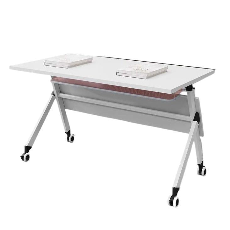 Practical multi-purpose training table, mobile silent office desk, foldable table, minimalist office splicing conference table