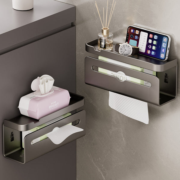 Toilet tissue box, wall-mounted toilet, toilet, no punching, pumping carton, roll paper box, face towel, mobile phone rack.