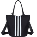 2025 new striped color block canvas bag - minimalist, large capacity crossbody, shoulder bag, tote bag - multifunctional women's bag