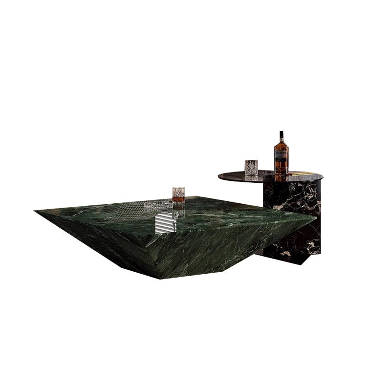 Natural luxury stone coffee table living room for homeclassy coffee table combination house large flat floor designer marble coffee table
