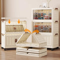 Folding cabinet double door storage cabinet large capacity bedroom baby wardrobe plastic installation-free floor-standing cabinet one piece minimum