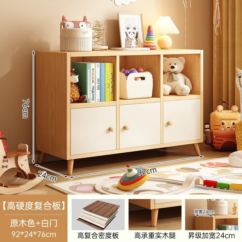 Simple bookcase all-in-one cabinet wall-mounted storage sofa side cabinet living room partition storage multi-layer storage cabinet bedside