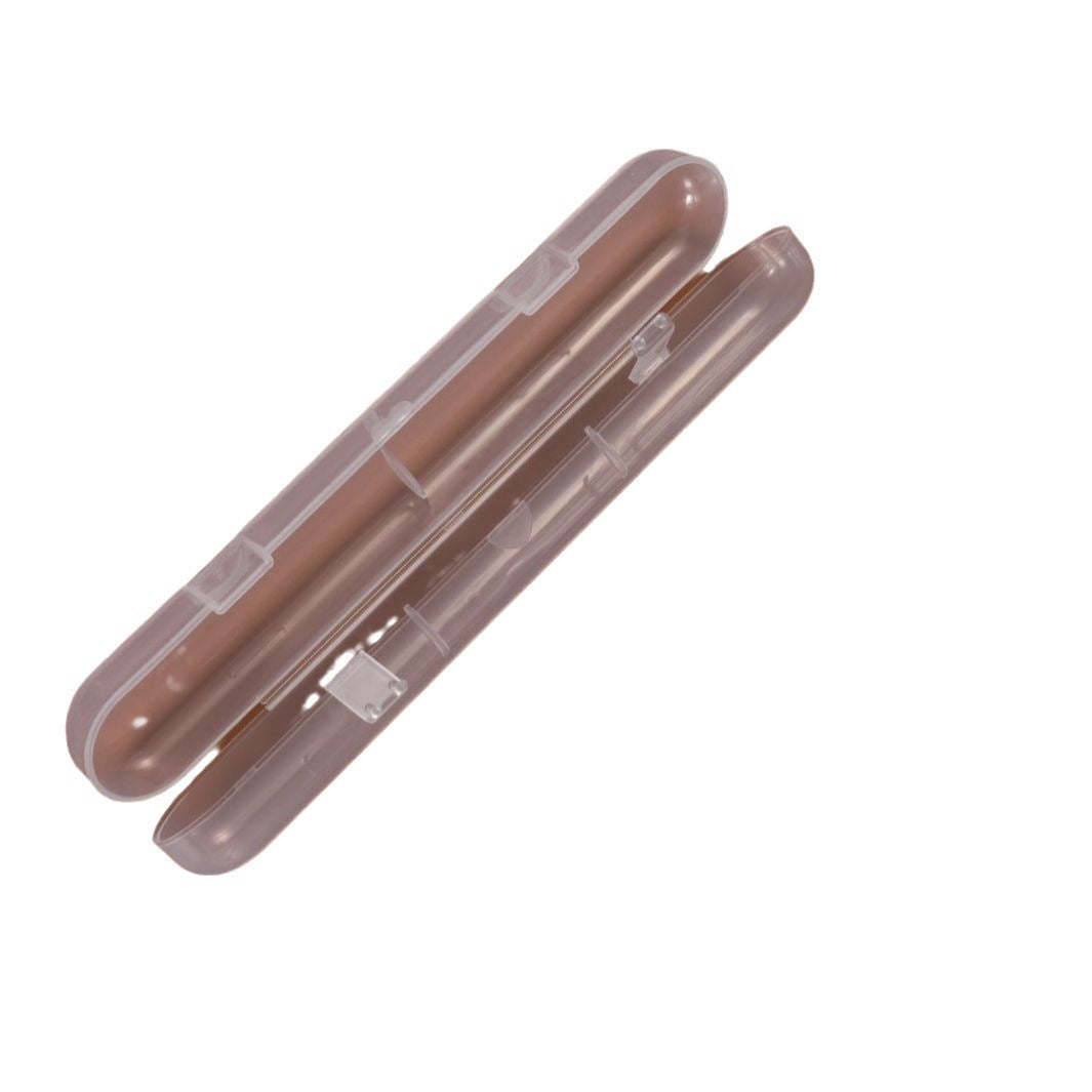 Factory direct sales baby spoon storage box, silicone spoon high-transparency PP plastic box, single spoon packaging box.