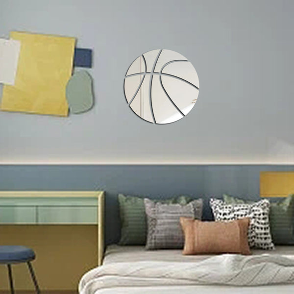 XN206 basketball volleyball football mirror wall sticker living room bedroom wall decoration tile waterproof DIY room layout