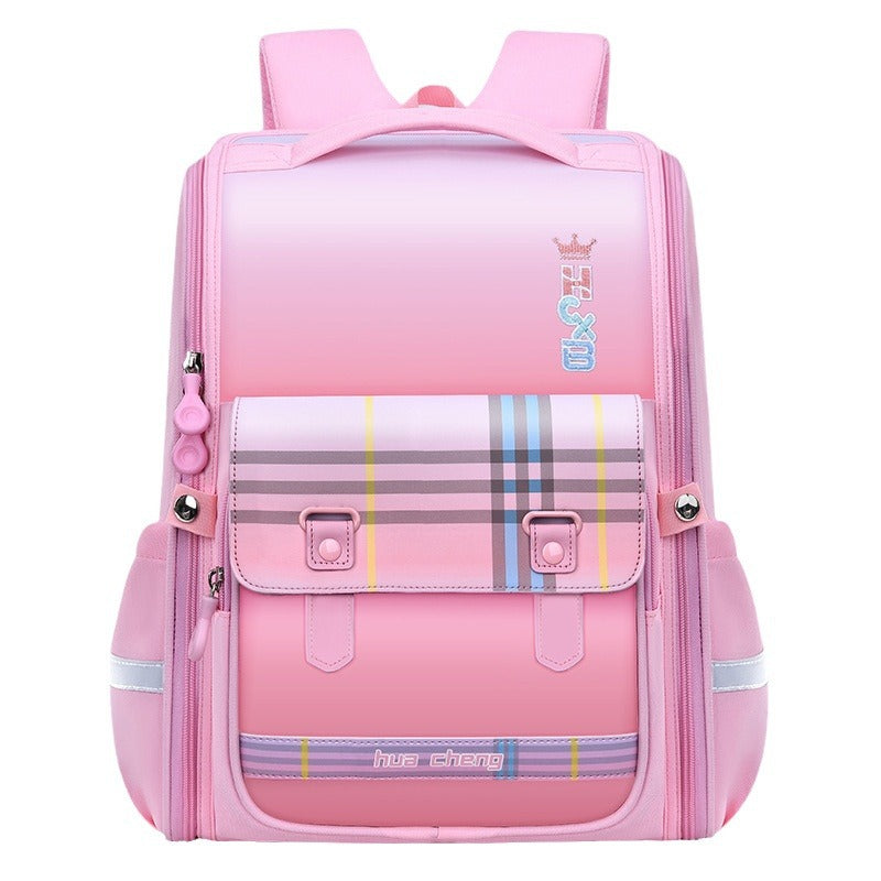 New primary school school bag for grades 1-6 Large capacity spine protection to reduce the burden Children's school bag Boys and girls backpack