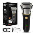 reciprocating floating 3-blade electric shaver, full body washable razor, fast charging beard razor wholesale