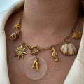 Wholesale seashell necklaces - european & american cross-border jewelry - summer beach seashell & starfish ocean necklaces - adjustable choker necklaces