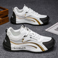 Men's 2025 winter new lightweight athletic casual shoes - breathable, odor-resistant, mesh upper, chunky sole, versatile dad shoes