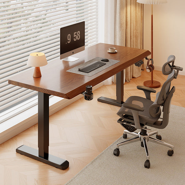 Solid wood electric lifting table Computer table Study desk Home bedroom E-sports table Lifting desk Workbench