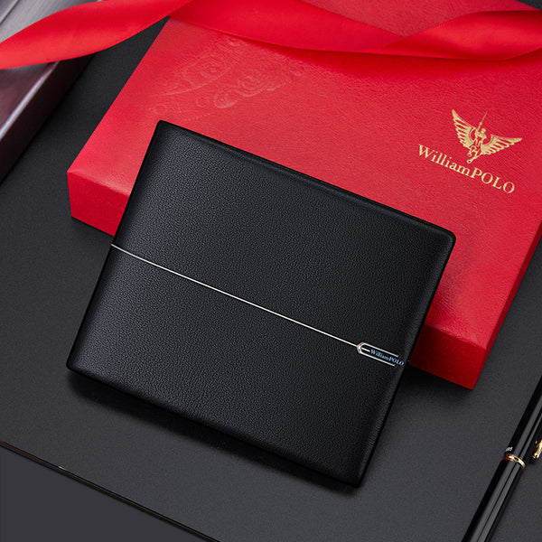 Emperor Paul Men's Wallet Leather Short First Layer Cowhide Genuine Wallet Card Bag Multifunctional Wallet Men's Wholesale