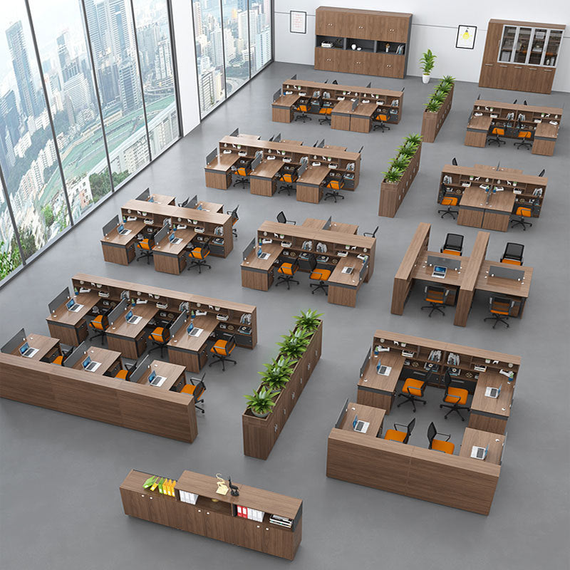 Staff office desk office simple modern financial room four-person desk workstation employee card desk chair