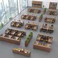 Staff office desk office simple modern financial room four-person desk workstation employee card desk chair