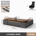 2.8m double cabinet boss table + boss chair [two-color desktop model]