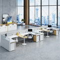 Saint li staff office desk 3/46 seater minimalist modern desk and chair creative partition employee desk workstation office furniture