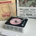 Retro multifunctional cd player bluetooth radio wooden speaker transparent dustproof high-fidelity stereo sound