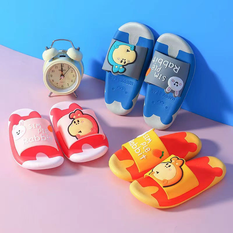 New children's slippers - summer anti-slip cartoon soft sole, perfect for indoor use and bath time. wholesale options available for boys, girls, and toddlers