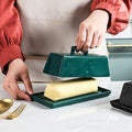 Minimalist ceramic butter dish with lid - amazon butter dish, rectangular butter tray, cheese & butter box