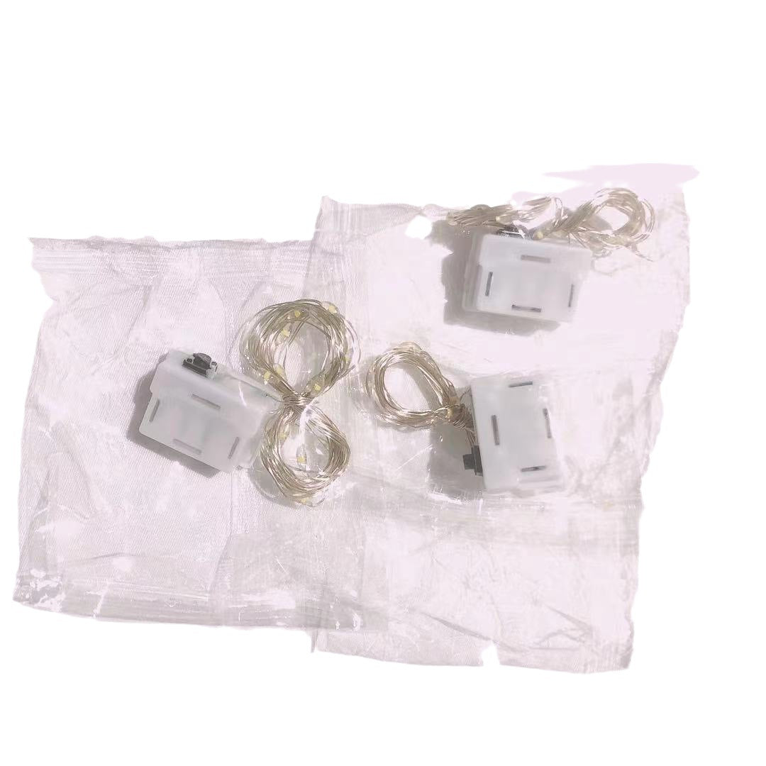 LED luminous light string three-function three-gear cake gift box bouquet luminous light strip light string warm white light strip lantern