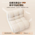 Vacuum compressed sofa casual modern lazy fabric sofa sponge single sofa cream casual living room casual