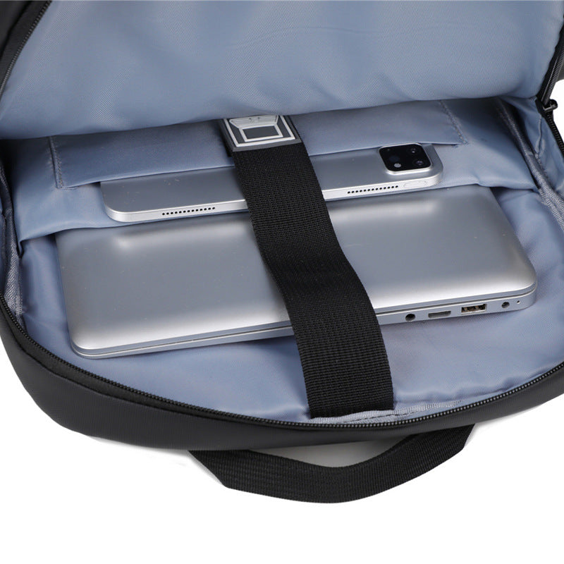 Business Backpack Large Capacity Cross-border Leather Film Tablet PC Backpack Multifunctional Folding Travel Backpack Men