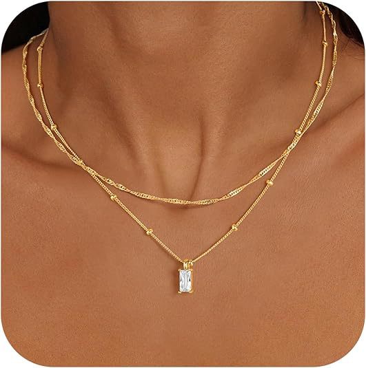 European and american electroplated gold brass small round diamond necklace circle zircon pendant jewelry minimalist versatile necklace